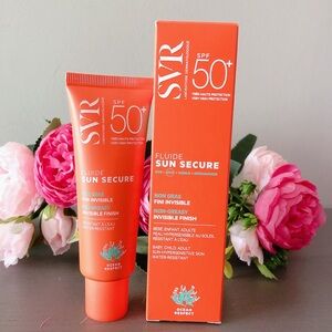 SVR Fluid Sun Secure Sunsceen Dry Touch Invisible SPF 50+ 50 mL French beauty